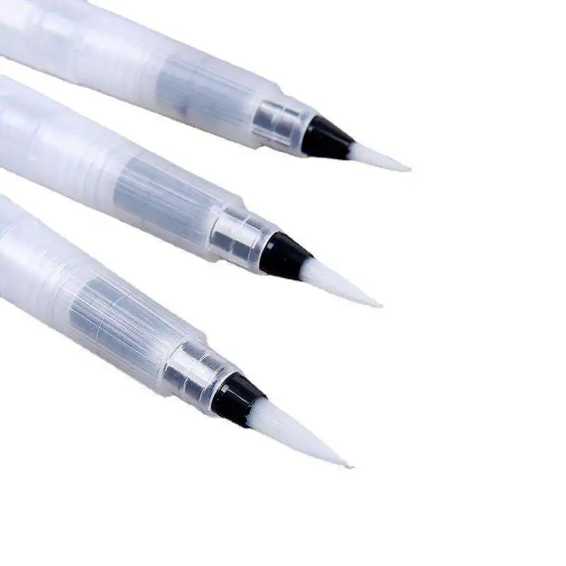 Keep Smiling 3pcs Fountain Pen Set Solid Watercolor Brush Nylon Hair Filling Dizzy Dye Pen Water Storage Brush