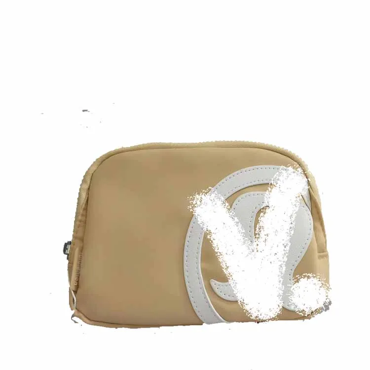 Unisex Outdoor Running Waistpack Lulu Crossbody Bag with Chain Decoration for Men Women Mobile Phone Storage Fitness Everywhere