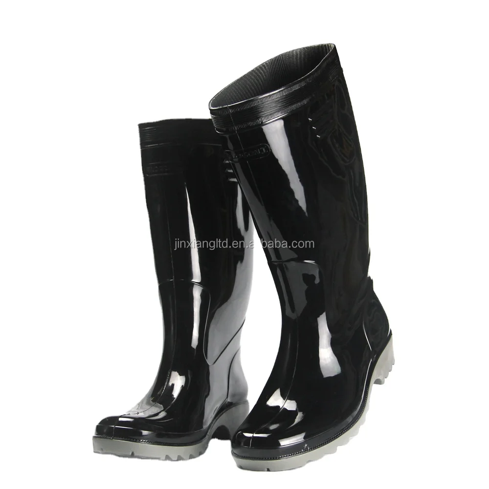 Блестящие низкие резиновые сапоги; ПВХ;