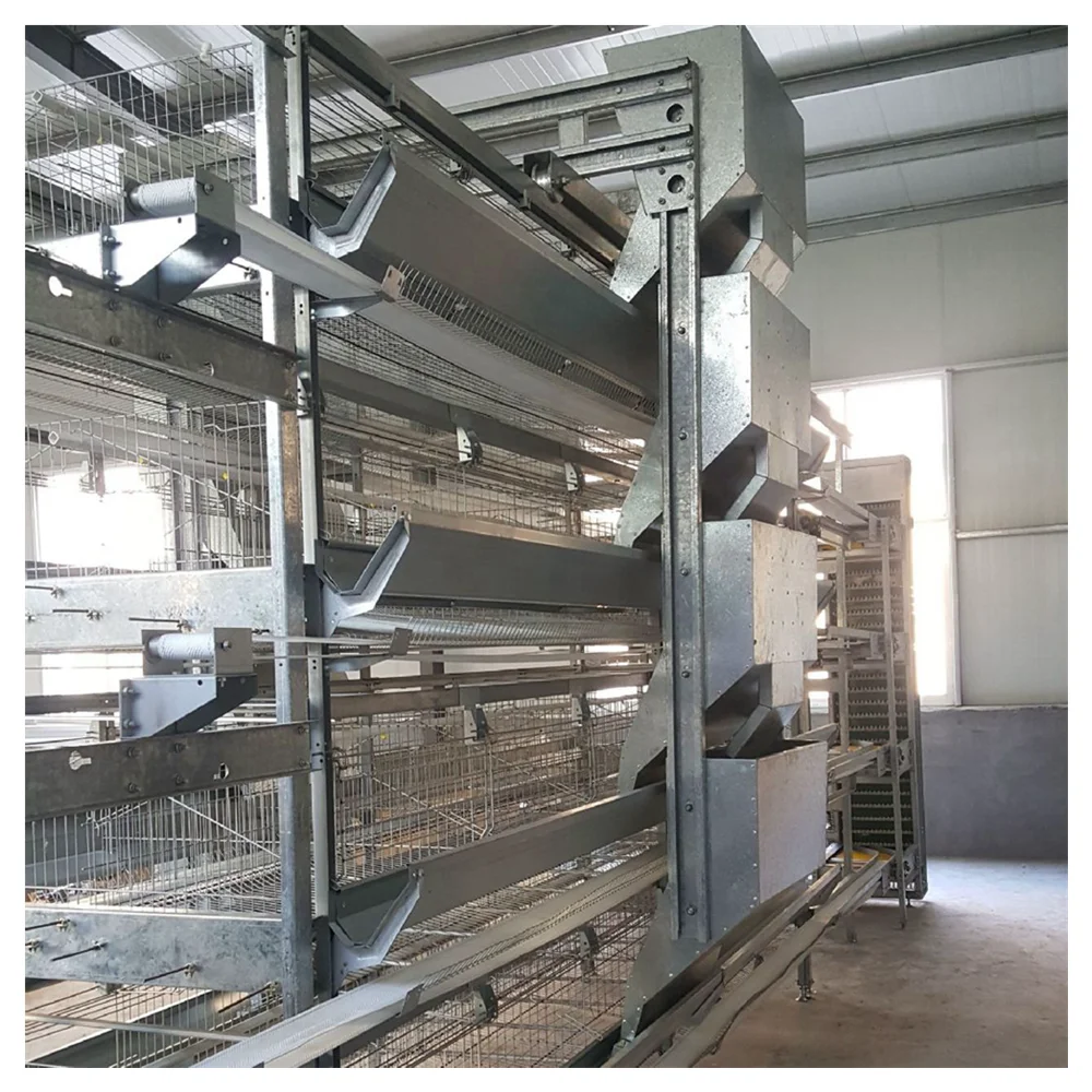 Полностью автоматическая многослойная клетка типа H для птичьего домика вместимостью 20000