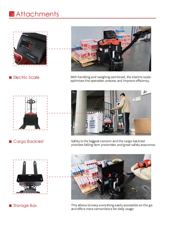 Electric pallet forklift for 2 tons for EP