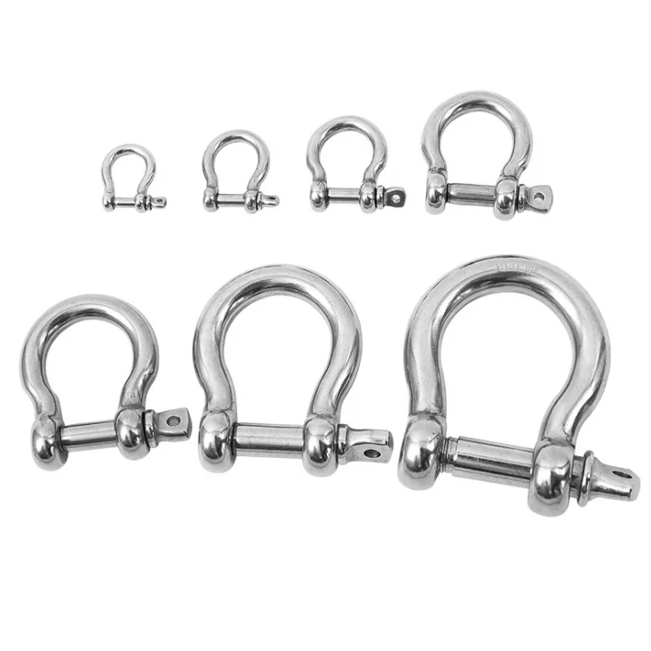 Stainless Steel 304 Heavy Duty D Type Anchor Shackle Bow Shackles 4mm-38mm