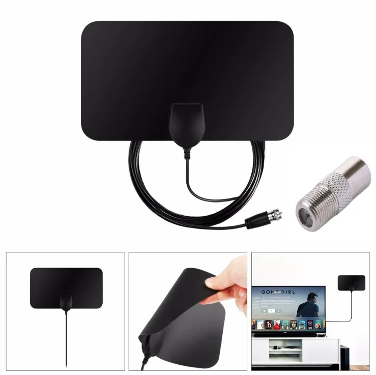 Горячая Распродажа комнатная телевизионная антенна для цифрового ТВ HDTV 4K 1080P
