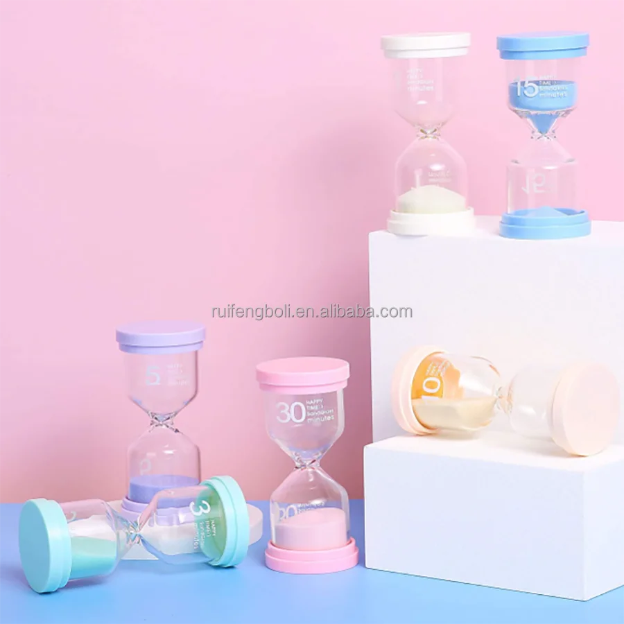 Factory price Hot Sale Colorful Decorative Customize Time Memory 1 To 30 Minutes Glass Sand Timer Hourglass For Souvenir