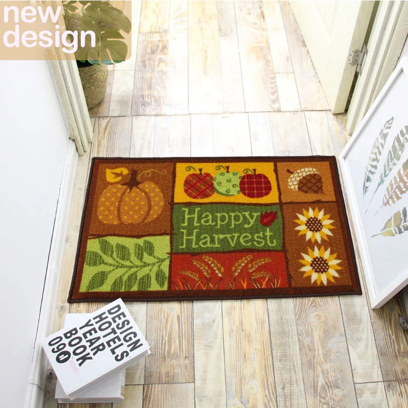 custom 3D printed door mat nylon carpet cartoon non-slip entrance mat kitchen mat easy to clean
