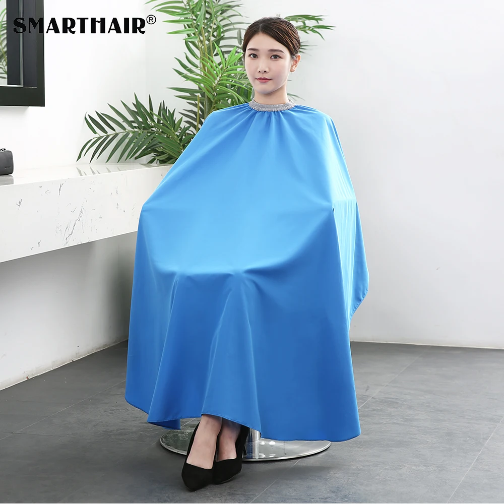 nylon logo beauty magnetic client cape pour salon de coiffure chemical bleach proof salon capes