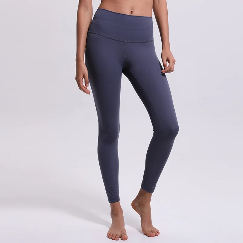
Wholesale High Quality Nylon Npandex Neon High Waist Breathable Fitness Leggings Sexy Yoga Pants With Pockets For Women 