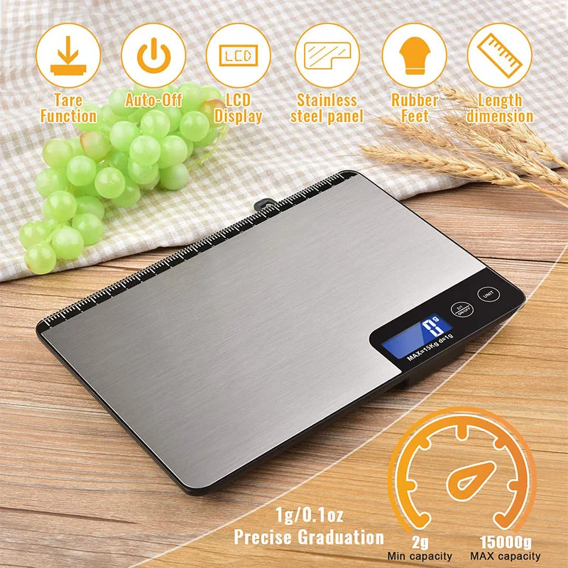 J&R Popular High Accuracy Max 15000g Food Smart Hanging Kitchen Scale Food Scale Digital Kitchen Scale