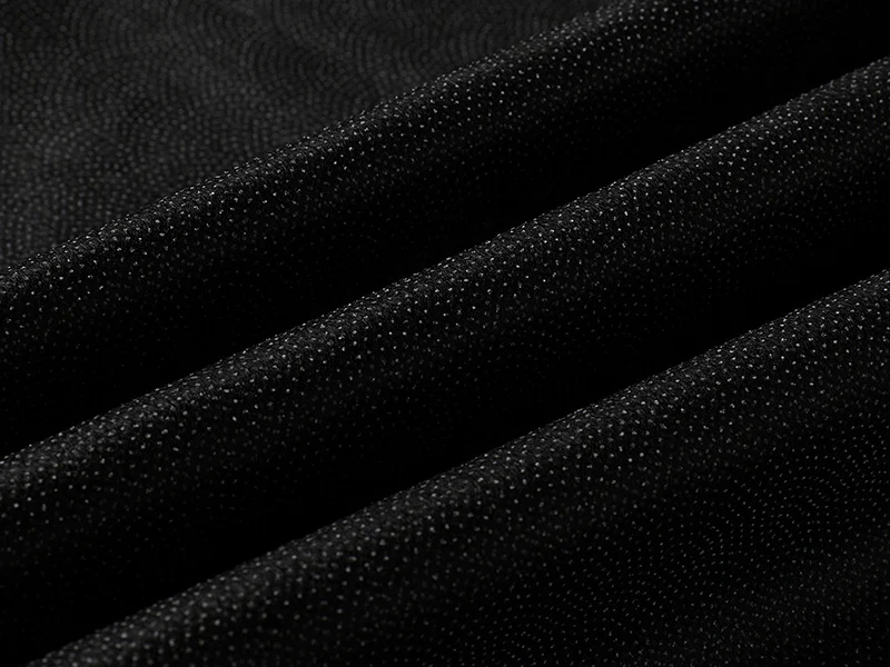 100% Polyester Black Nonwoven Fusible Batting Needle Punch Wadding Bag Lining PE Fabric 100cm Roll for Quilt Fusing Interfacing