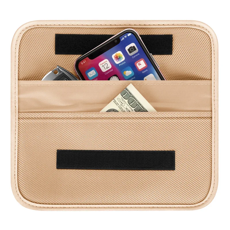 RFID Anti Hacking Cell Phone Bag Simple Safe Card Mobile Phone Wallet For Women Men