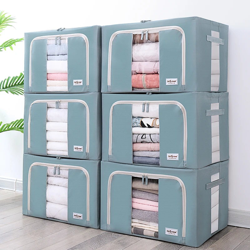 Пододеяльник складной ящик для хранения большой ящик для одежды отделочный стальной Оксфордский тканевый Новый Каркас Водонепроницаемый