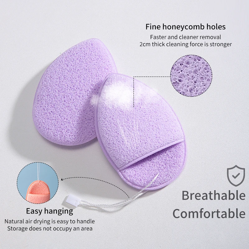 LMLTOP Reusable Makeup Remover Puff Face Sponge For Cleansing Body Exfoliating Scrub Esponja Cellulose Facial Sponge