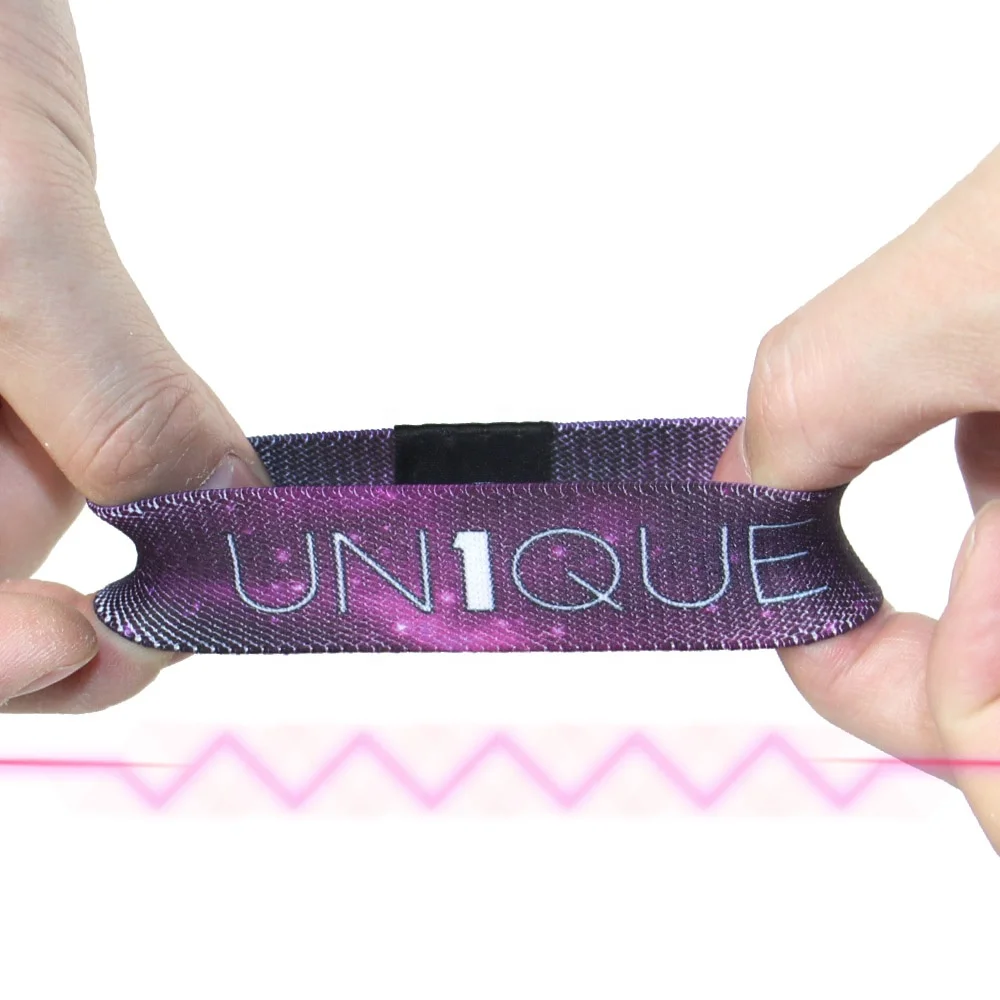 
2021 customize logo EXPO fabric bracelet elastic wristband for promotional 