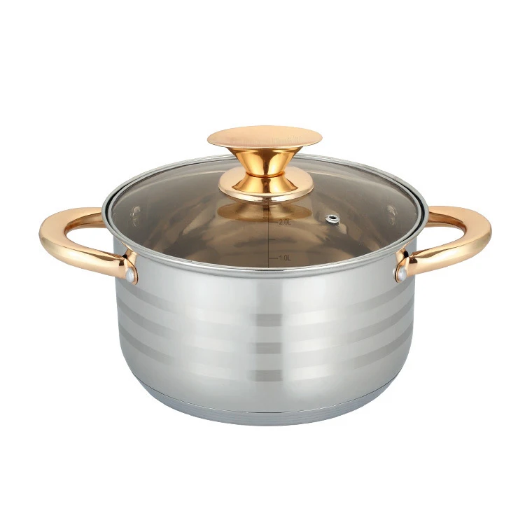 Zogifts Sets 12 Pcs Stainless Steel 304 Non Stick Smokeless Pans and Pots Cookware Set