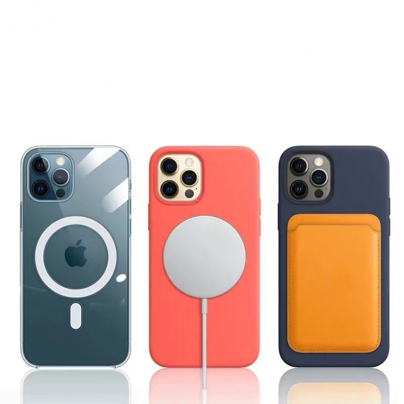 Magnetic Wallet for iPhone 15/14/13/12 Series, PU Leather Phone Card Holder Mag Safe Case with Magnets, Store 1-2 Cards