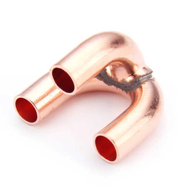 
with wire solder copper tee pipe factory price good quality copper pipe fitting 