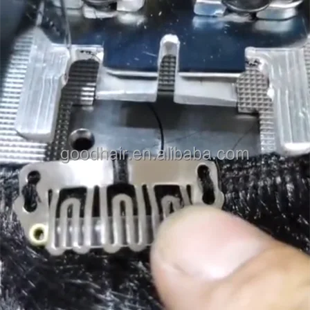 Teaching Fixing Snap Clip Comb Machine Sewing U Shape Clip Hair Extension Machine
