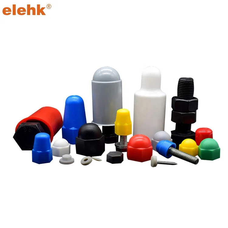 Elehk Various Color Nut Protection Cover Waterproof Hexagonal Nut Cover Plastic Resistant Protective Nut Cover Cap