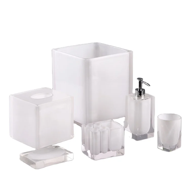 Hotel Resin Bathroom Accessories Set