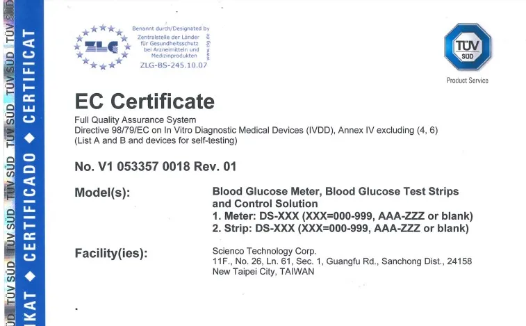 Large Screen Needle Blood Glucose Meter Blood Test Strips for One Touch Glucose Meter