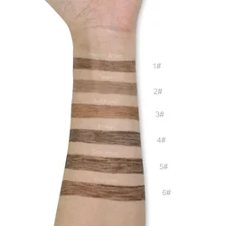 6 color brown eyebrow marker organic eye brow tint private label eyebrow pencil