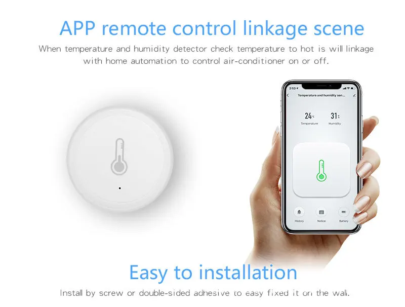 Tuya Smart Life ZigBee 3.0 Temperature And Humidity Sensor