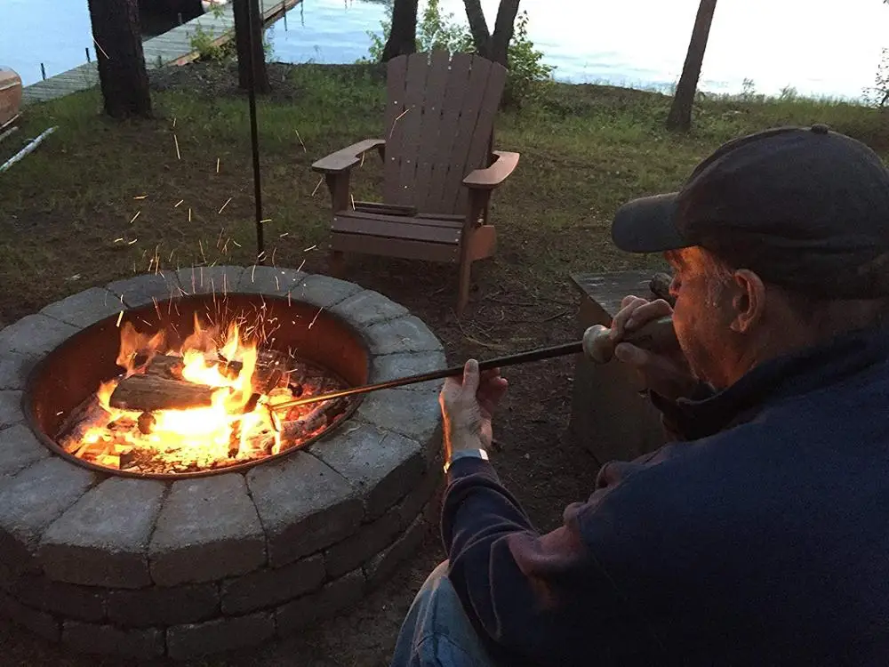 
Modern simple fire blowing poker, campfire tools and accessories fire pool flamethrower 