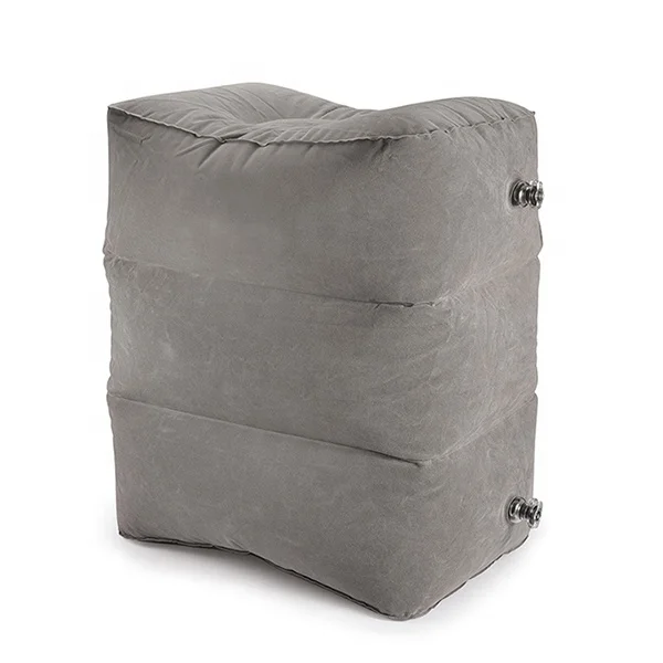 2020 newest portable folding plane travel air cushion set inflatable airplane pillow footrest