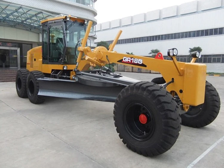 Hot selling model of motor grader GR180 with 15.4 operating weight 142kw import top brand engine
