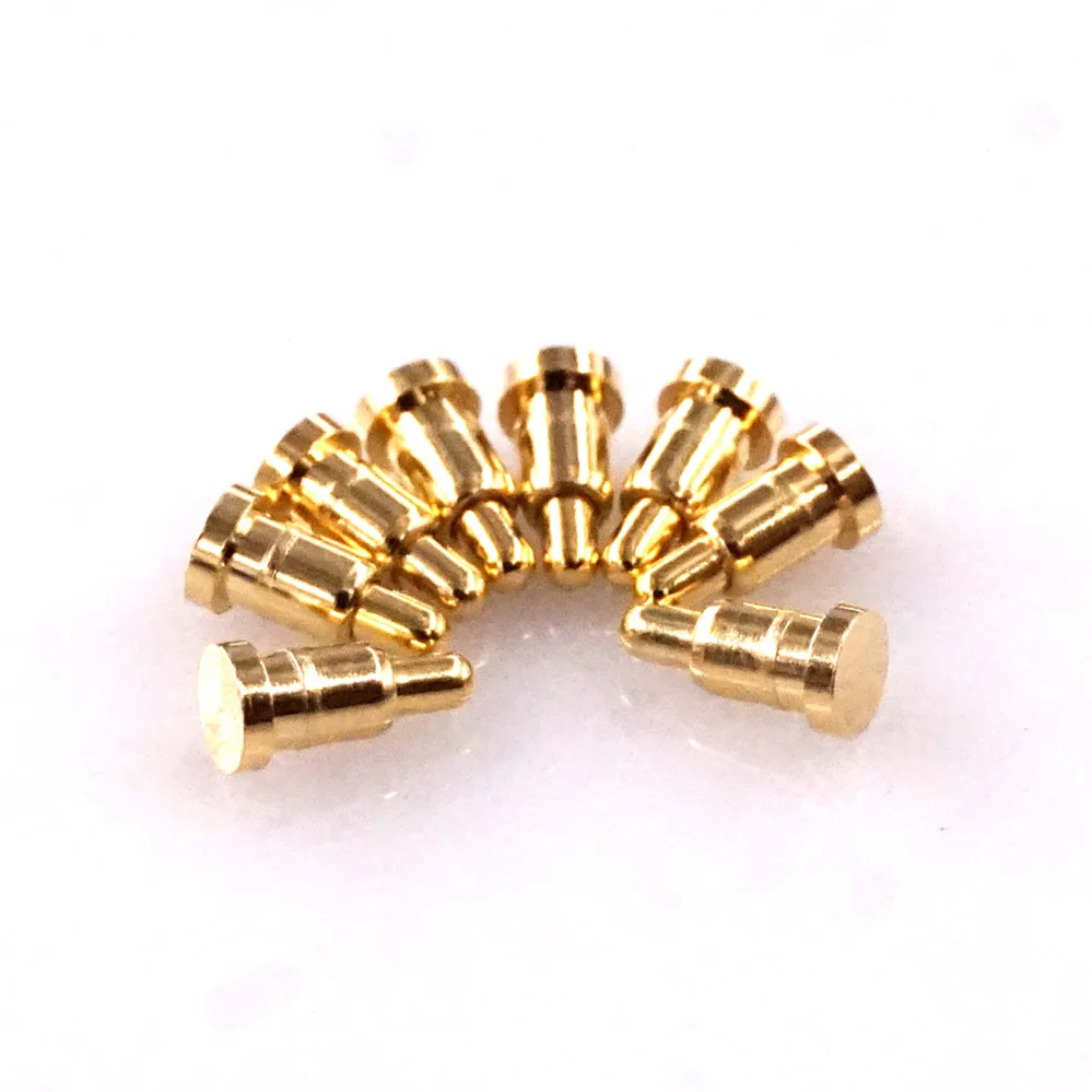 Spring Loaded Pogo Pin Connector 4.0 mm Height SMD PCB Straight Flange 2.0mm 12VDC 1A Single Spring-Loaded Contact