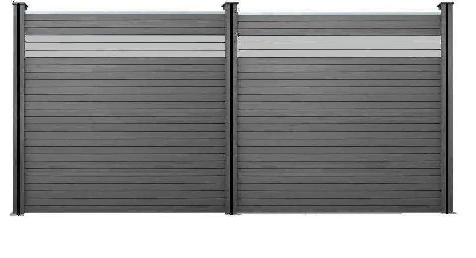 Outdoor garden panel fence design fence decorative  wpc fence