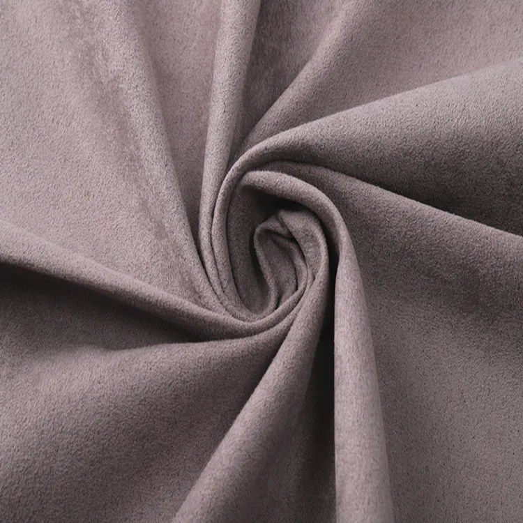upholstery 100% polyester sofa cover fabric brushed sueded 	bag plush toy lining  complex fabrics