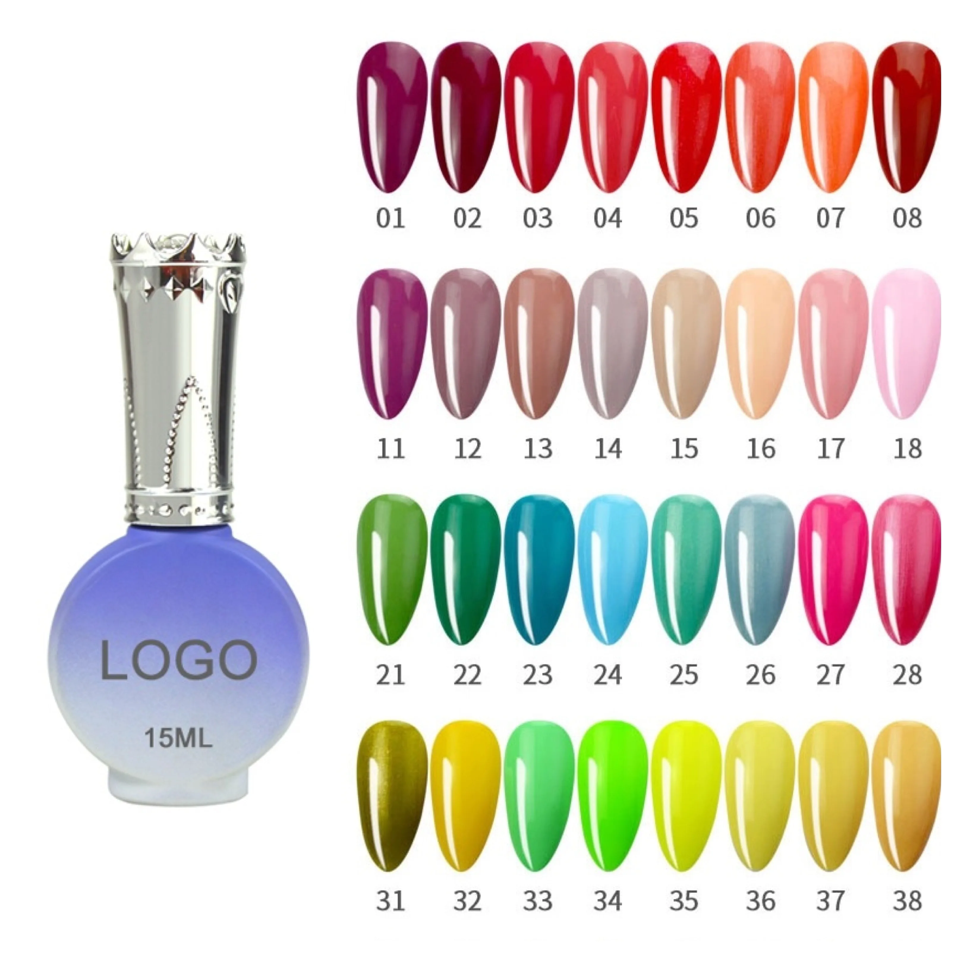 Набор гель-лаков для ногтей Фирменная этикетка нетоксичный непромокаемый дышащий Профессиональный лак для ногтей