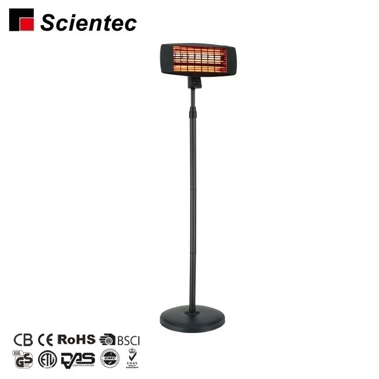 650 1300 2000W Electric Patio Garden Heater Quartz Tube Heater