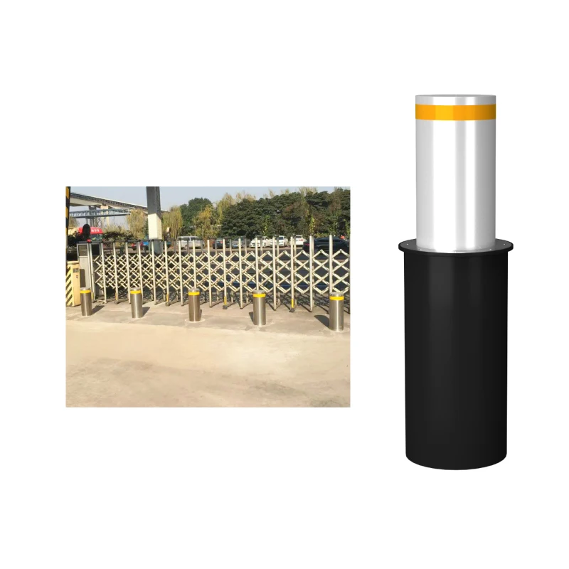 Electric Anti-Ram Raid Bollard, 219mm for Parking Lot Security, Pedestrian Protection, and Traffic Control