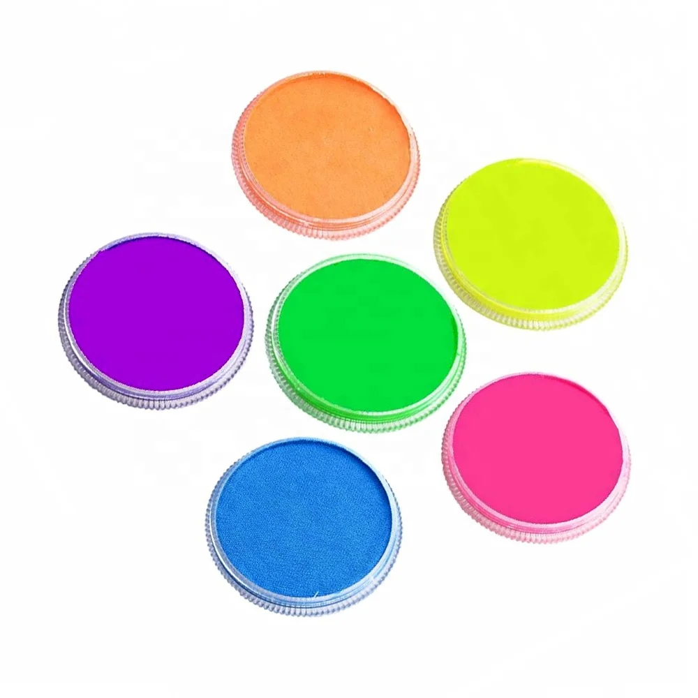 Halloween 26 20 Colors Glow In The Dark Face Body Paint For Kids