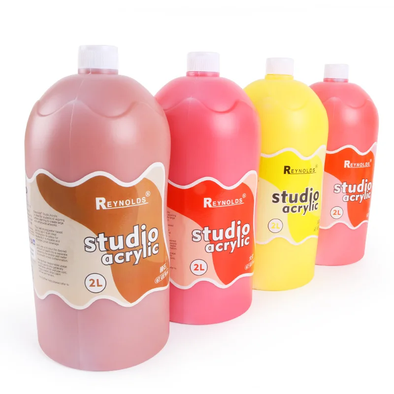 Large-capacity acrylic paint professional non-toxic, customizable 32-color acrylic paint 2L vat