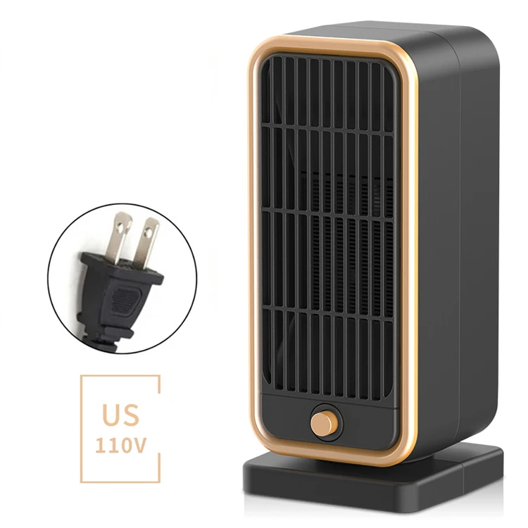 New heating fan vertical shaking head household electric heater 500W three-second speed hot PTC ceramic mini heater in winter