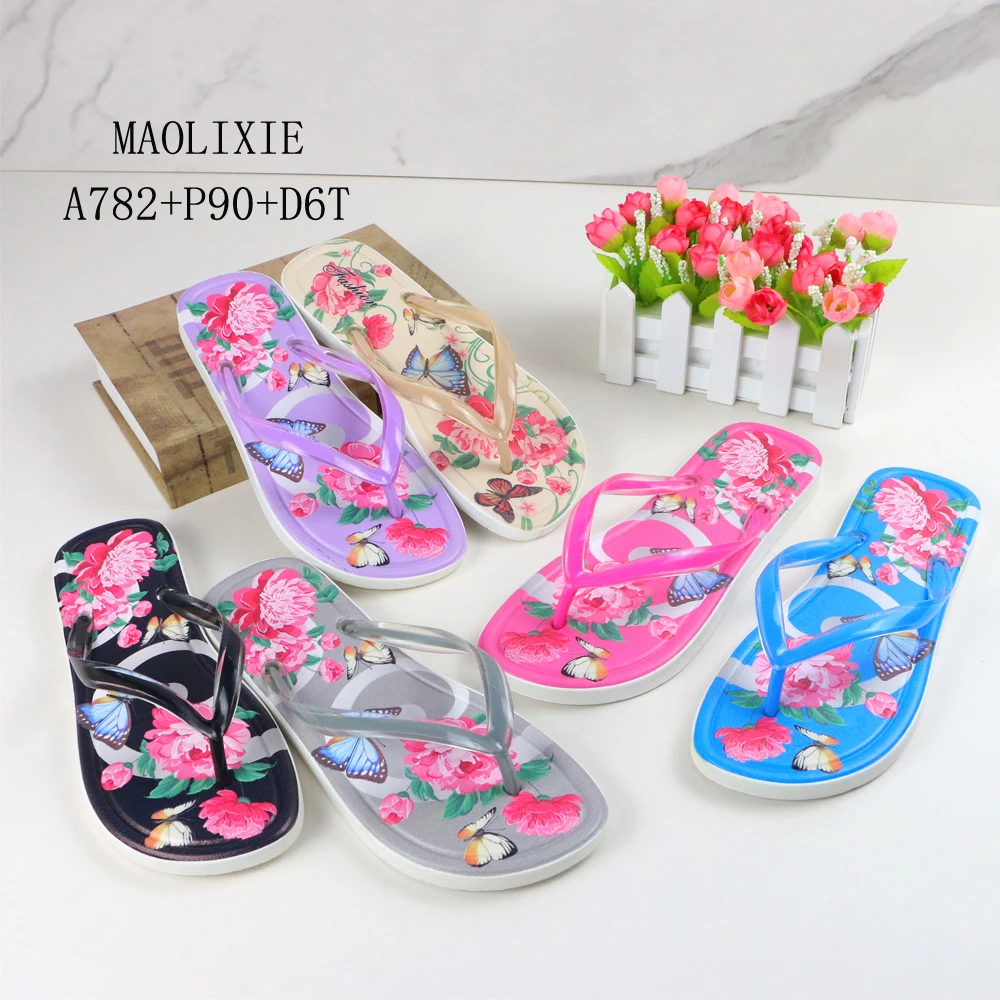 Ladies chaussures pour femmes Hawai Flip-flops Sleeper Chappal Women Flip Flops Slippers