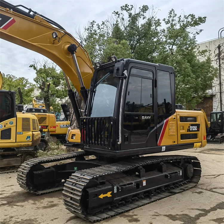 SANY135 hydraulic excavator digger loader bagger with competitive prices meet CE/EPA/EURO 5 emission