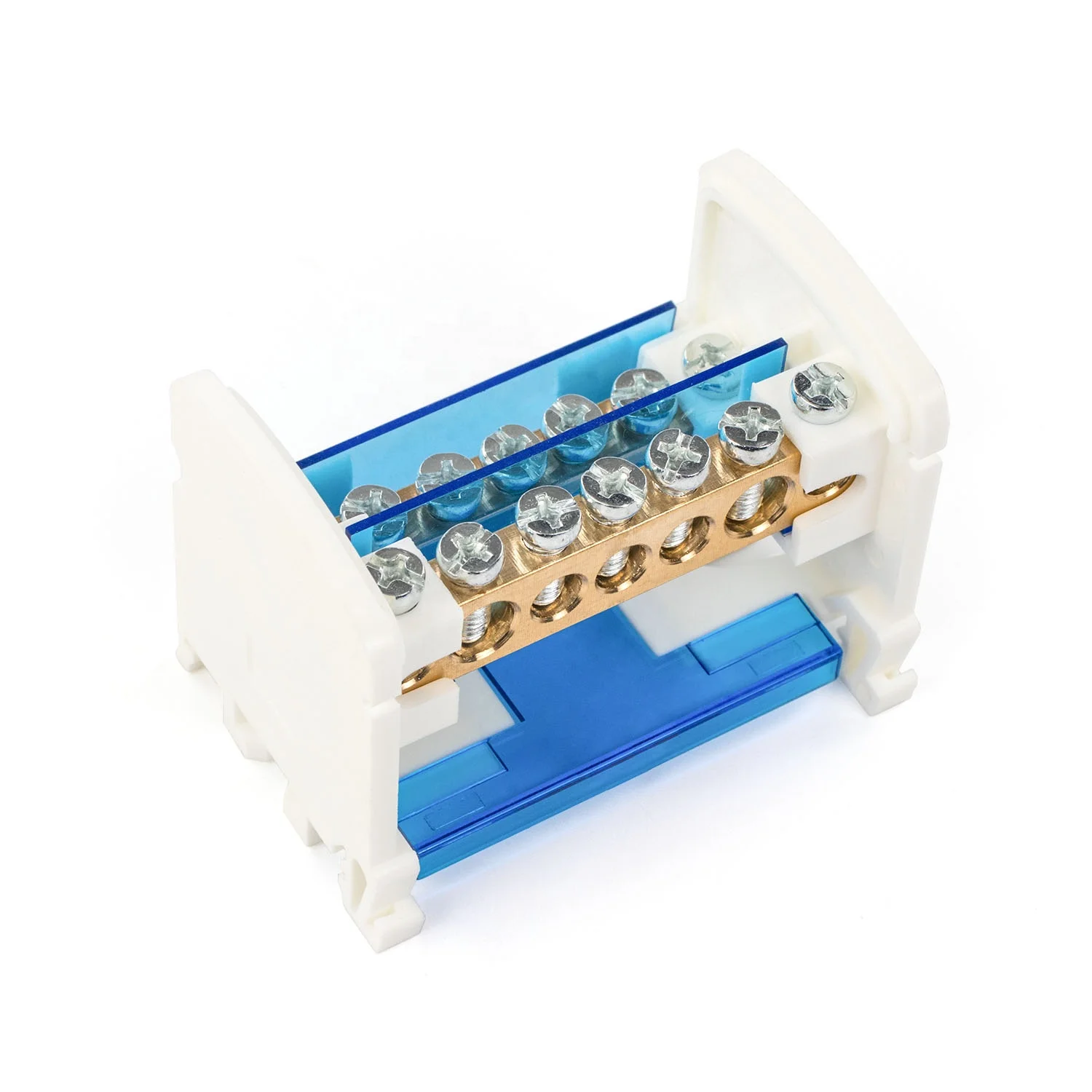 modular screw connection box universal electric wire junction box power distribution block 207 500V 125A DIN rail terminal blocK