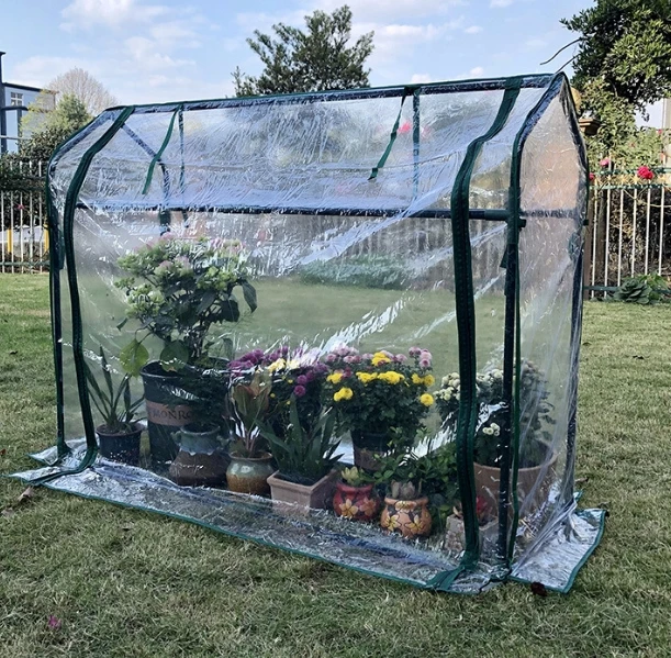 PVC 130 cm Tall Greenhouse for Tomatoes Greenhouse Grow house Transparent