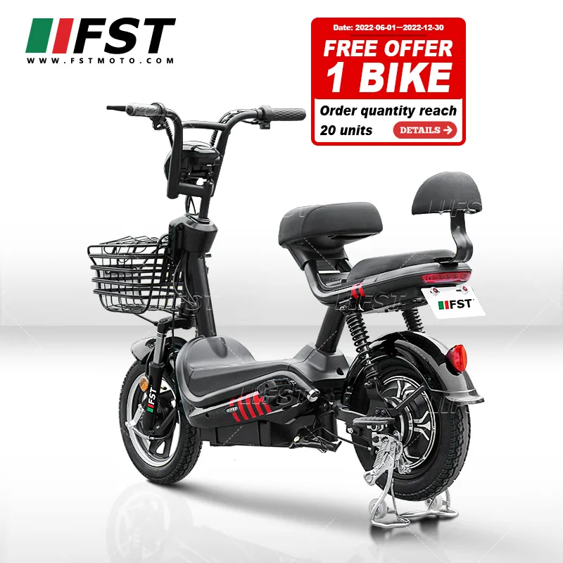 Customized 48v adult electric scooter electric city bike with pedals 350w range 35km simple electric scooter