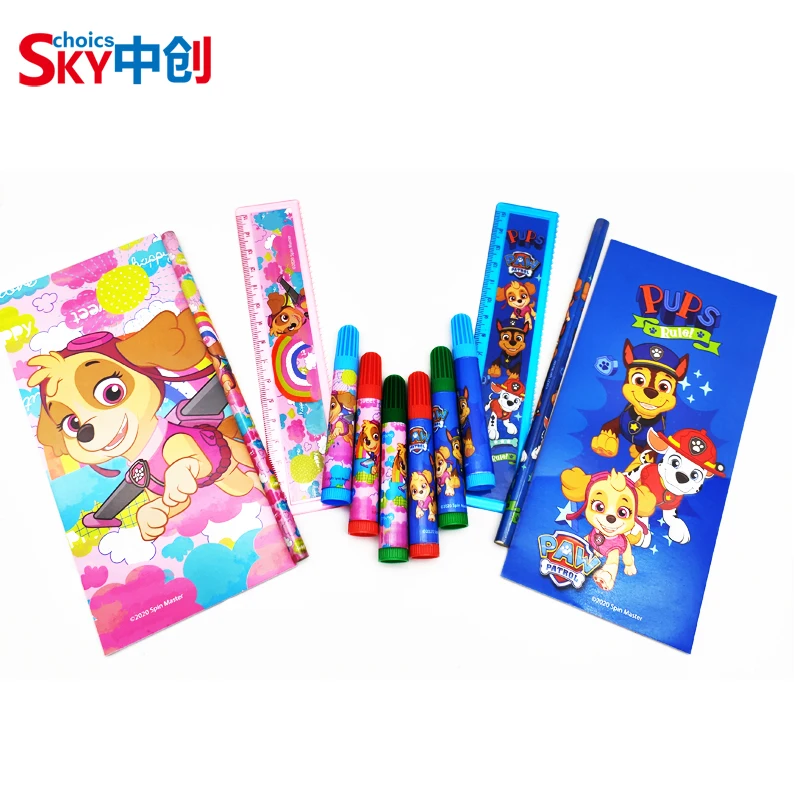 Promotion Gift Crayon Pen & Notepad , School supplies Stationery Set