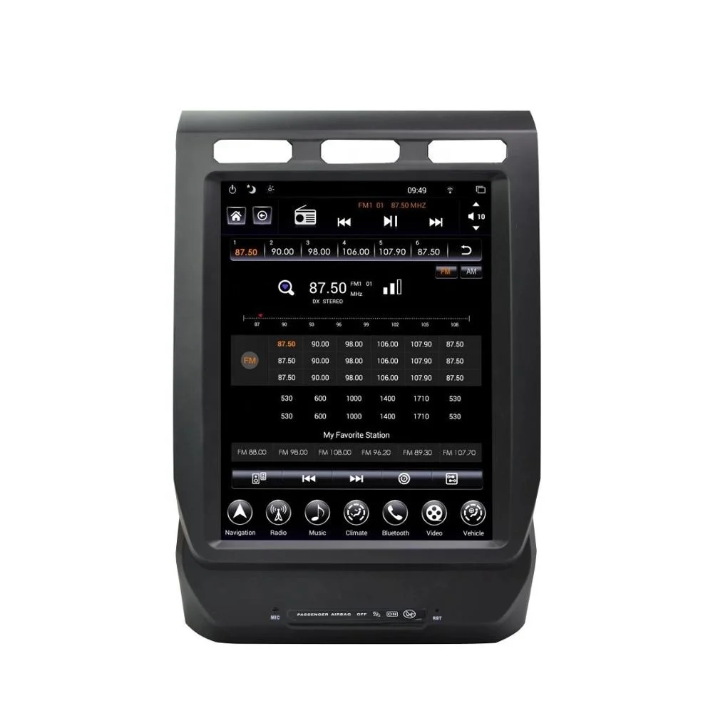 
Customized Car Radio Navigation Tesla Style For Ford F150 2015-2019 