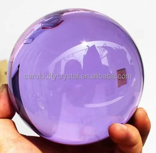Wholesale High Quality 60mm Purple glass Sphere Ball for Decoration