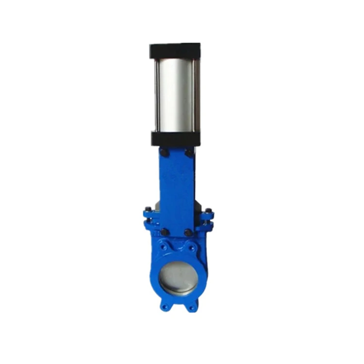 Unidirectional Soft Seal Knife Gate Valve with Pneumatic Actuator Lug Type for Sewage Treatment for Water Media