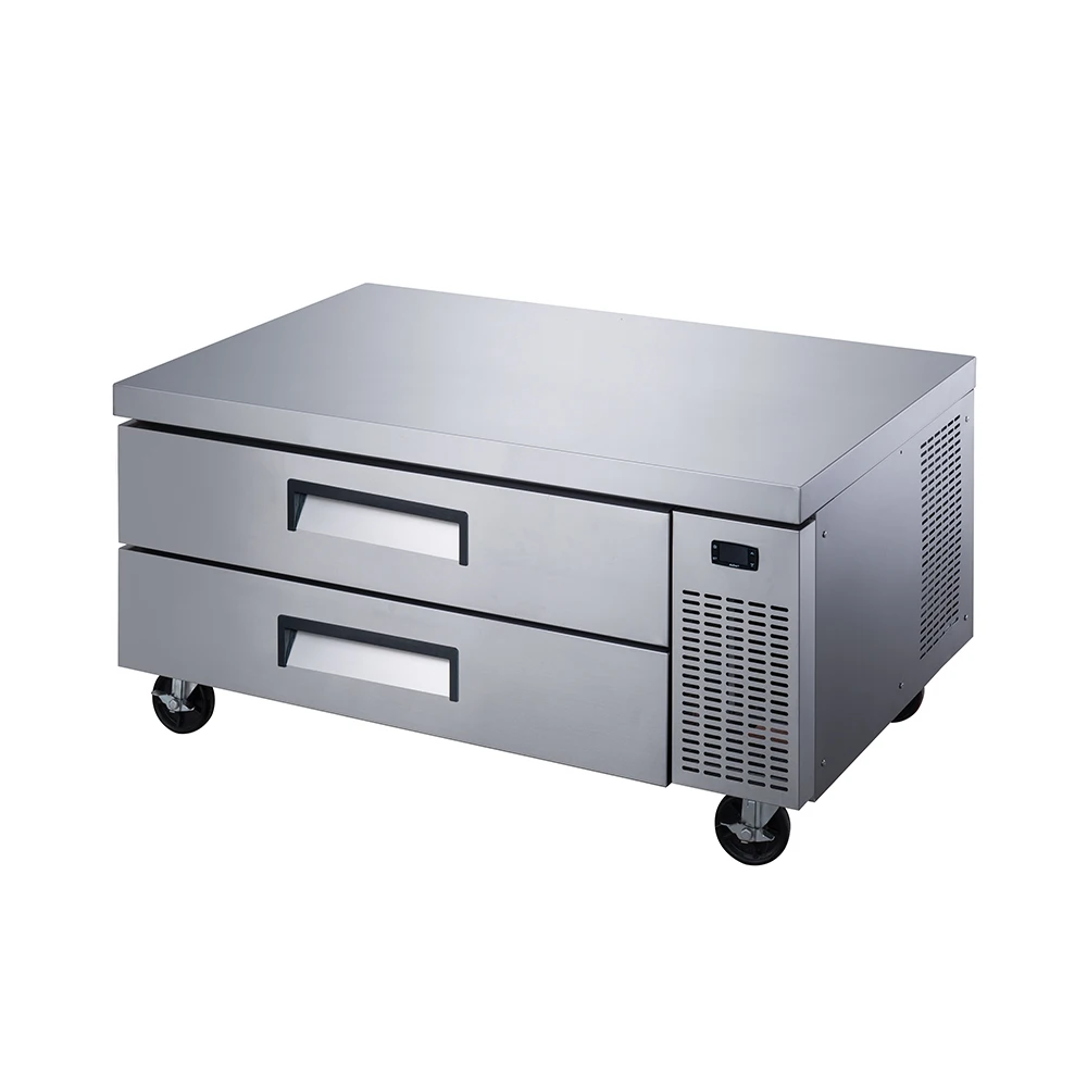 27/48/60/72 Inches Commercial Drawer Refrigerated Chef Base Stainless Steel Chef Base Work Table Refrigerator