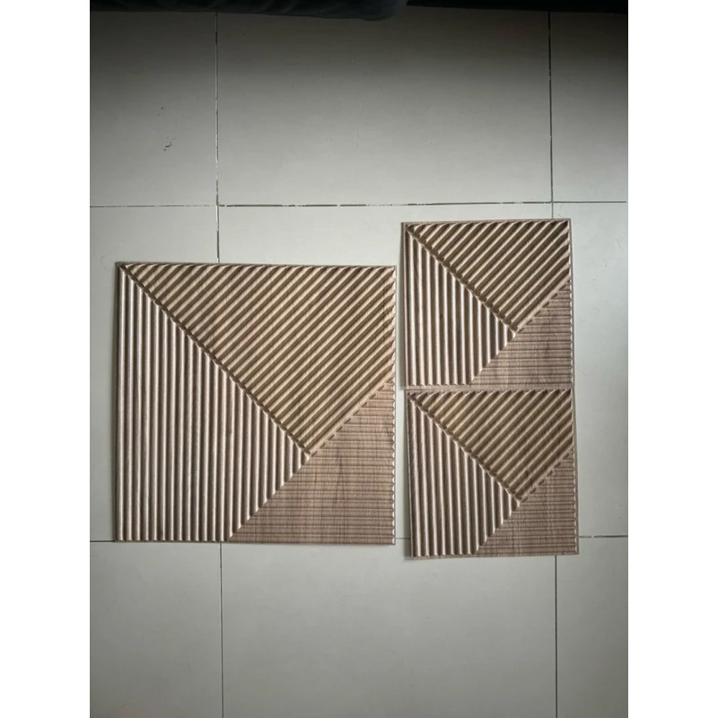 Деревянные альтернативные панели из ПВХ рифленые стеновые декоративные 3d для