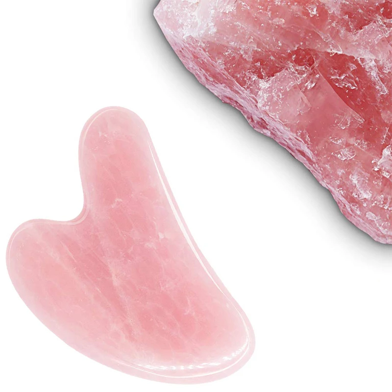 
Canadian New Jadeite Natural Stone Green Portable Jade Gua Sha Scraping Face Massager Bodi Tool Board Bian Gift Box 